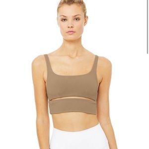 Alo Slit Bra - Gravel